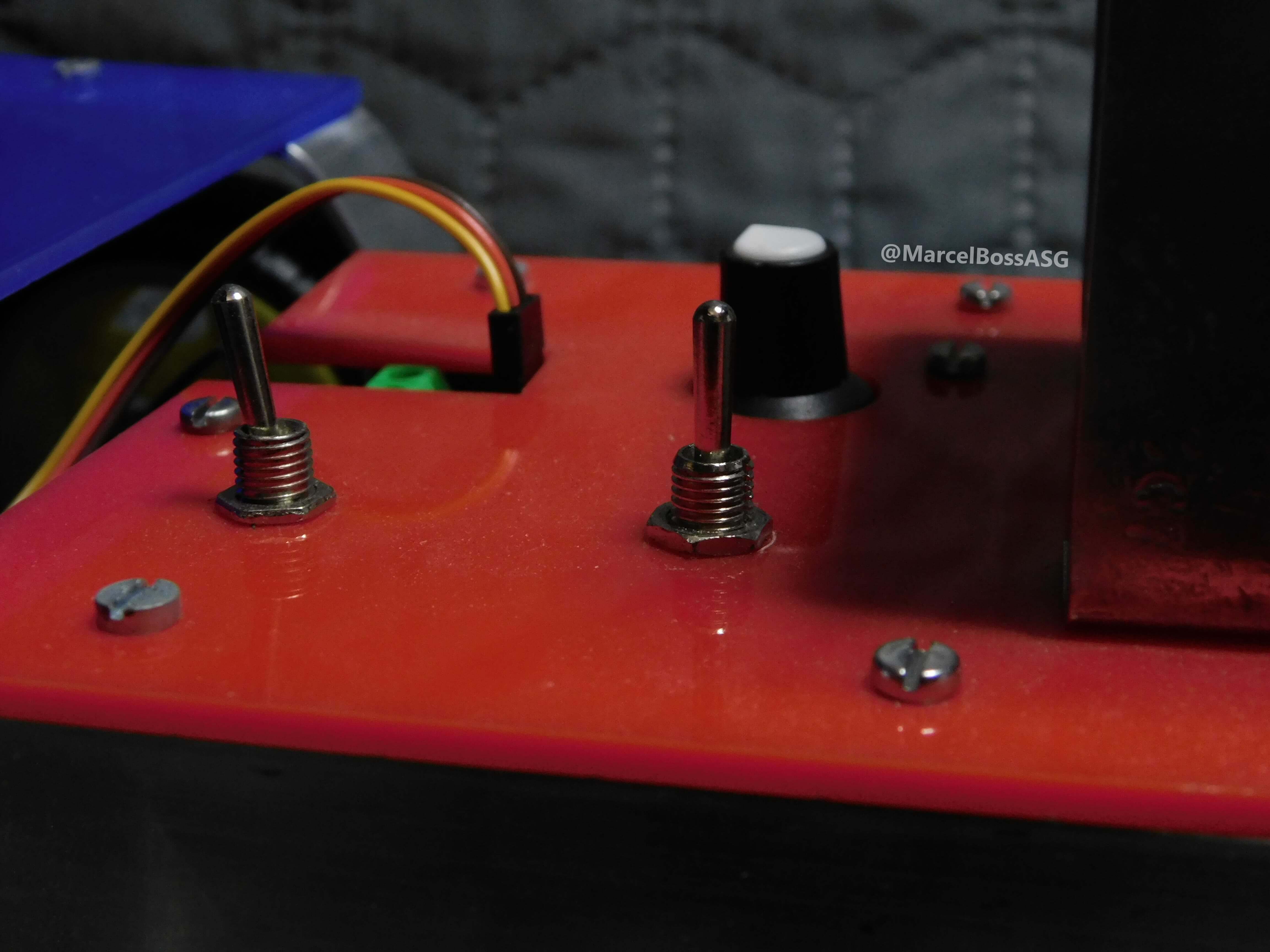 view of the control panel