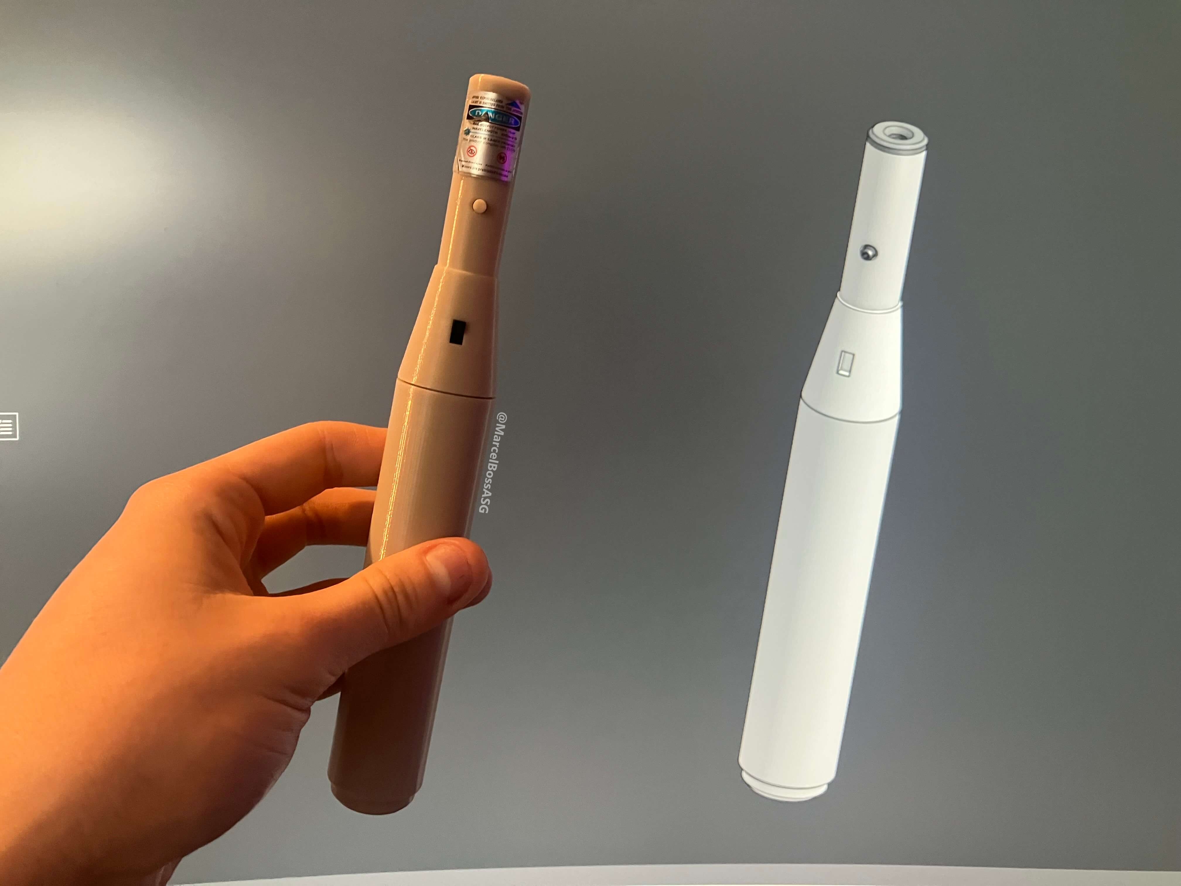 lazer pointer with lazer pointer cad in the background